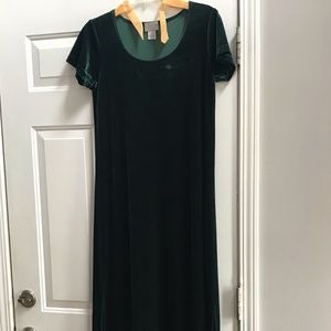 Vintage Cassini green dress